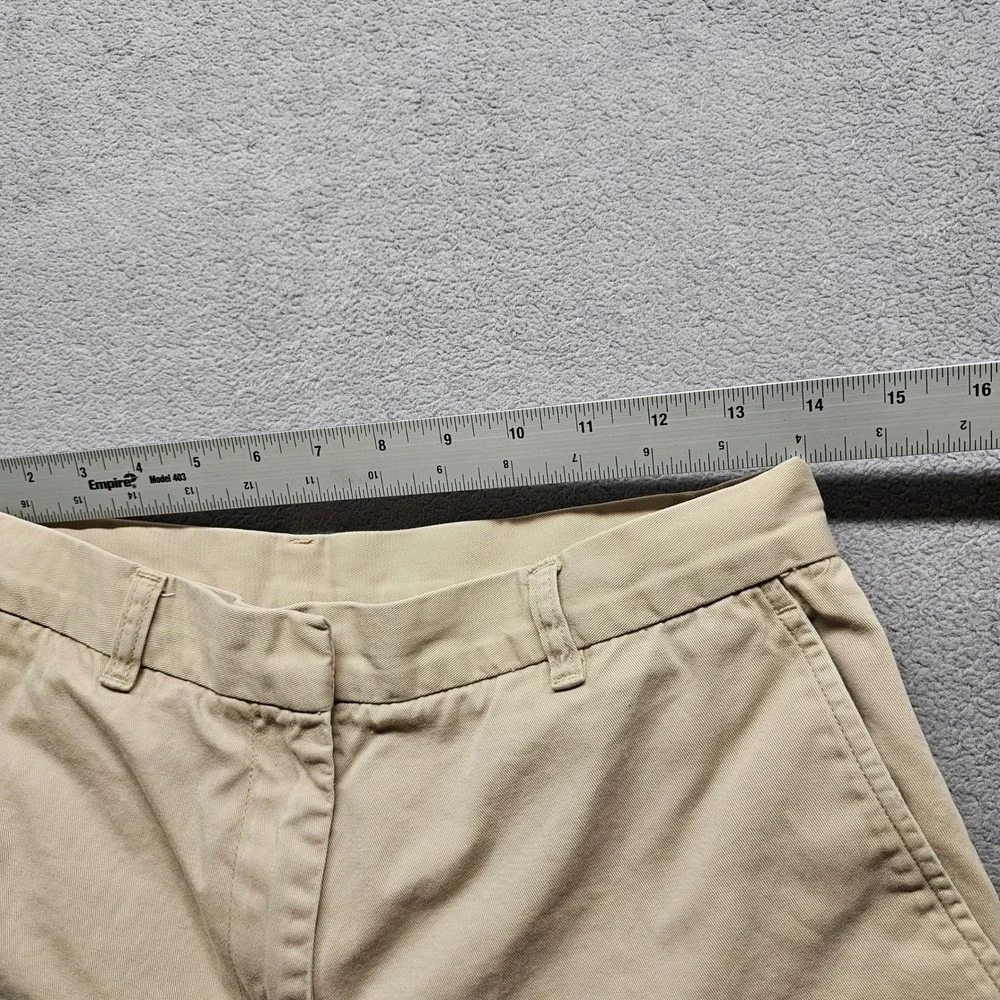 Lauren Ralph Lauren Chino Shorts Womens 10 Khaki Tan Cotton Preppy Classic Twill